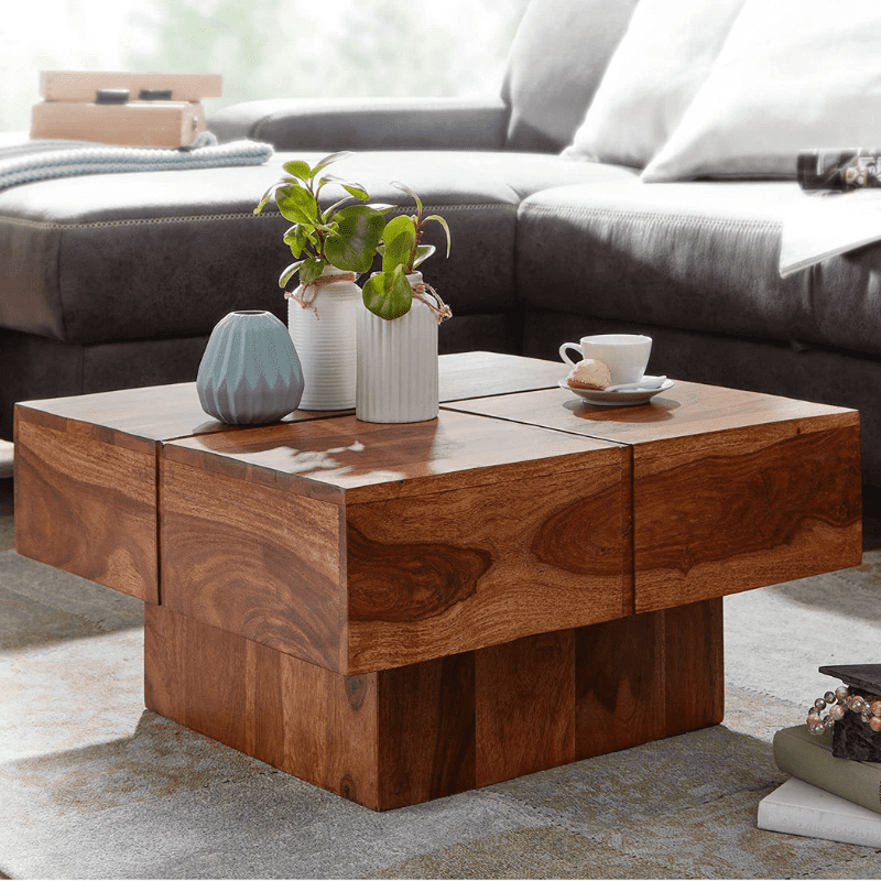 modern wood coffee table